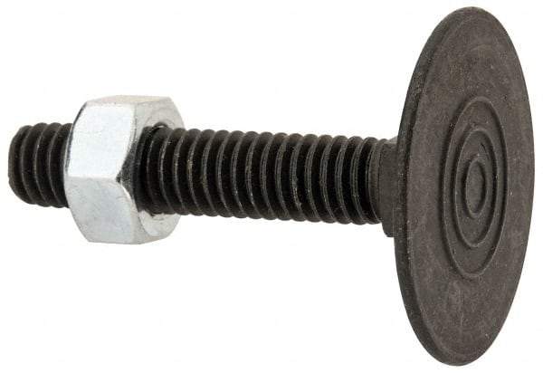 Value Collection - 5/16-18, 1-3/4" OAL, 1-3/16" Head Diam, Steel Elevator Bolt - Uncoated, Flat Head, UNC Thread, Grade 2 - Apex Tool & Supply
