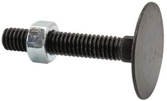 Value Collection - 5/16-18, 2" OAL, 1-3/16" Head Diam, Steel Elevator Bolt - Uncoated, Flat Head, UNC Thread, Grade 2 - Apex Tool & Supply