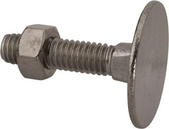 Value Collection - 5/16-18, 2-1/4" OAL, 1-3/16" Head Diam, Steel Elevator Bolt - Uncoated, Flat Head, UNC Thread, Grade 2 - Apex Tool & Supply