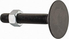 Value Collection - 3/8-16, 2-1/2" OAL, 1-5/16" Head Diam, Steel Elevator Bolt - Uncoated, Flat Head, UNC Thread, Grade 2 - Apex Tool & Supply