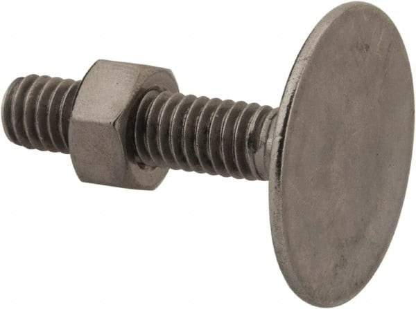 Value Collection - 5/16-18, 1-1/2" OAL, 1-3/16" Head Diam, Stainless Steel Elevator Bolt - Flat Head, UNC Thread, Grade 18-8 - Apex Tool & Supply