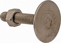 Value Collection - 5/16-18, 1-3/4" OAL, 1-3/16" Head Diam, Stainless Steel Elevator Bolt - Flat Head, UNC Thread, Grade 18-8 - Apex Tool & Supply