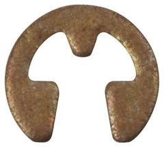 Rotor Clip - 5/8" Groove Diam, 3/4" Shaft Diam, Phosphate Steel, E Style External Retaining Rings - 0.056" Groove Width, 0.062" Groove Depth, 0.05" Ring Thickness, Grade 1060-1090 - Apex Tool & Supply