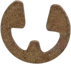 Rotor Clip - 0.052" Groove Diam, 1/16" Shaft Diam, Zinc Yellow Dichromate Steel, E Style External Retaining Rings - 0.012" Groove Width, 0.005" Groove Depth, 0.01" Ring Thickness, Grade 1060-1090 - Apex Tool & Supply