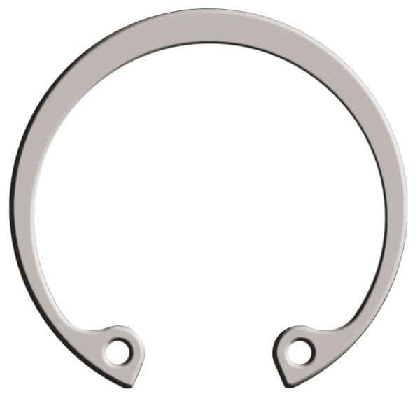 Rotor Clip - 0.035" Thick, Passivated Finish, Stainless Steel Snap Internal Retaining Ring - 0.039" Groove Width, 0.015" Groove Depth, 0.53" Groove Diam, Grade 15-7 Grade 632 - Apex Tool & Supply