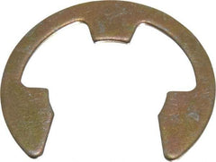 Rotor Clip - 0.835" Groove Diam, 63/64" Shaft Diam, Zinc Yellow Dichromate Steel, E Style External Retaining Rings - 0.056" Groove Width, 0.074" Groove Depth, 0.05" Ring Thickness, Grade 1060-1090 - Apex Tool & Supply