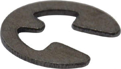 Rotor Clip - 0.052" Groove Diam, 1/16" Shaft Diam, Stainless Steel, E Style External Retaining Rings - 0.012" Groove Width, 0.005" Groove Depth, 0.01" Ring Thickness, Grade 15-7 Grade 632 - Apex Tool & Supply