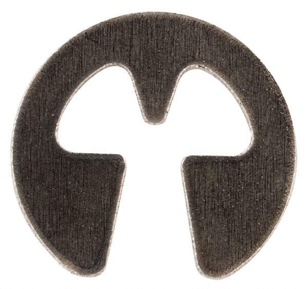 Rotor Clip - 0.079" Groove Diam, 7/64" Shaft Diam, Stainless Steel, E Style External Retaining Rings - 0.02" Groove Width, 0.015" Groove Depth, 0.015" Ring Thickness, Grade 15-7 Grade 632 - Apex Tool & Supply