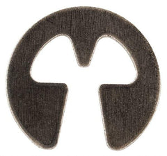 Rotor Clip - 0.079" Groove Diam, 7/64" Shaft Diam, Stainless Steel, E Style External Retaining Rings - 0.02" Groove Width, 0.015" Groove Depth, 0.015" Ring Thickness, Grade 15-7 Grade 632 - Apex Tool & Supply