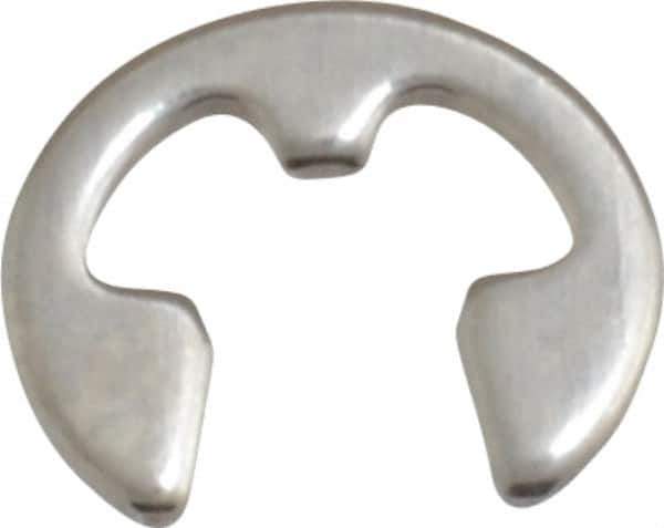 Rotor Clip - 0.127" Groove Diam, 11/64" Shaft Diam, Stainless Steel, E Style External Retaining Rings - 0.029" Groove Width, 0.022" Groove Depth, 0.025" Ring Thickness, Grade 15-7 Grade 632 - Apex Tool & Supply