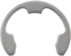 Rotor Clip - 5/8" Groove Diam, 3/4" Shaft Diam, Stainless Steel, E Style External Retaining Rings - 0.056" Groove Width, 0.062" Groove Depth, 0.05" Ring Thickness, Grade 15-7 Grade 632 - Apex Tool & Supply