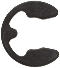 Rotor Clip - 32 to 42mm Shaft Diam, 30mm Groove Diam, Spring Steel Metric External E Style Retaining Ring - Apex Tool & Supply