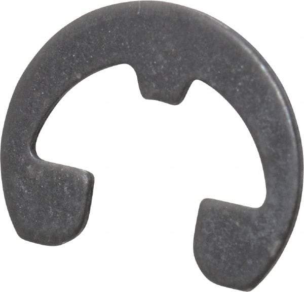 Rotor Clip - 0.21" Groove Diam, 1/4" Shaft Diam, Phosphate Steel, Reinforced E Style External Retaining Rings - 0.029" Groove Width, 0.02" Groove Depth, 0.025" Ring Thickness, Grade 1060-1090 - Apex Tool & Supply