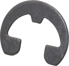 Rotor Clip - 0.21" Groove Diam, 1/4" Shaft Diam, Phosphate Steel, Reinforced E Style External Retaining Rings - 0.029" Groove Width, 0.02" Groove Depth, 0.025" Ring Thickness, Grade 1060-1090 - Apex Tool & Supply
