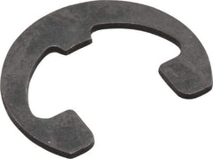 Rotor Clip - 7/16" Groove Diam, 9/16" Shaft Diam, Phosphate Steel, Reinforced E Style External Retaining Rings - 0.046" Groove Width, 0.062" Groove Depth, 0.042" Ring Thickness, Grade 1060-1090 - Apex Tool & Supply