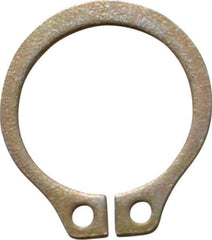 Rotor Clip - 0.382" Groove Diam, 13/32" Shaft Diam, Zinc Yellow Dichromate Steel, Snap External Retaining Rings - 0.029" Groove Width, 0.012" Groove Depth, 0.025" Ring Thickness, Grade 1060-1090 - Apex Tool & Supply