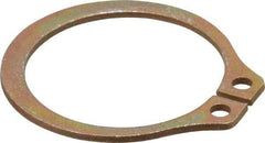 Rotor Clip - 0.882" Groove Diam, 15/16" Shaft Diam, Zinc Yellow Dichromate Steel, Snap External Retaining Rings - 0.046" Groove Width, 0.028" Groove Depth, 0.042" Ring Thickness, Grade 1060-1090 - Apex Tool & Supply
