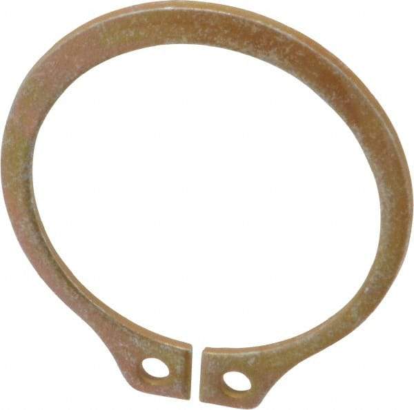 Rotor Clip - 1.059" Groove Diam, 1-1/8" Shaft Diam, Zinc Yellow Dichromate Steel, Snap External Retaining Rings - 0.056" Groove Width, 0.033" Groove Depth, 0.05" Ring Thickness, Grade 1060-1090 - Apex Tool & Supply