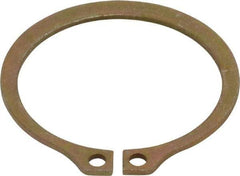 Rotor Clip - 1.65" Groove Diam, 1-3/4" Shaft Diam, Zinc Yellow Dichromate Steel, Snap External Retaining Rings - 0.068" Groove Width, 0.05" Groove Depth, 0.062" Ring Thickness, Grade 1060-1090 - Apex Tool & Supply
