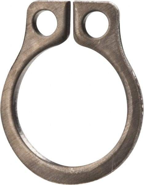 Rotor Clip - 0.23" Groove Diam, 1/4" Shaft Diam, Zinc-Plated Stainless Steel, Snap External Retaining Rings - 0.029" Groove Width, 0.01" Groove Depth, 0.025" Ring Thickness, Grade 15-7 Grade 632 - Apex Tool & Supply