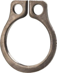 Rotor Clip - 0.23" Groove Diam, 1/4" Shaft Diam, Zinc-Plated Stainless Steel, Snap External Retaining Rings - 0.029" Groove Width, 0.01" Groove Depth, 0.025" Ring Thickness, Grade 15-7 Grade 632 - Apex Tool & Supply
