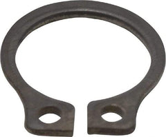 Rotor Clip - 0.29" Groove Diam, 5/16" Shaft Diam, Zinc-Plated Stainless Steel, Snap External Retaining Rings - 0.029" Groove Width, 0.011" Groove Depth, 0.025" Ring Thickness, Grade 15-7 Grade 632 - Apex Tool & Supply