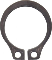 Rotor Clip - 0.352" Groove Diam, 3/8" Shaft Diam, Zinc-Plated Stainless Steel, Snap External Retaining Rings - 0.029" Groove Width, 0.012" Groove Depth, 0.025" Ring Thickness, Grade 15-7 Grade 632 - Apex Tool & Supply