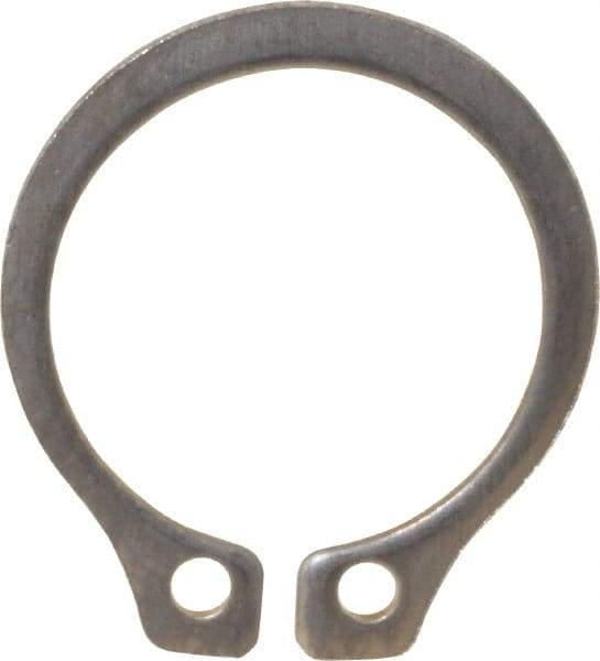 Rotor Clip - 0.412" Groove Diam, 7/16" Shaft Diam, Zinc-Plated Stainless Steel, Snap External Retaining Rings - 0.029" Groove Width, 0.013" Groove Depth, 0.025" Ring Thickness, Grade 15-7 Grade 632 - Apex Tool & Supply