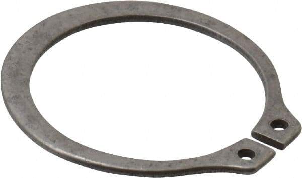 Rotor Clip - 0.821" Groove Diam, 7/8" Shaft Diam, Zinc-Plated Stainless Steel, Snap External Retaining Rings - 0.046" Groove Width, 0.027" Groove Depth, 0.042" Ring Thickness, Grade 15-7 Grade 632 - Apex Tool & Supply