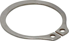 Rotor Clip - 0.94" Groove Diam, 1" Shaft Diam, Zinc-Plated Stainless Steel, Snap External Retaining Rings - 0.046" Groove Width, 0.03" Groove Depth, 0.042" Ring Thickness, Grade 15-7 Grade 632 - Apex Tool & Supply