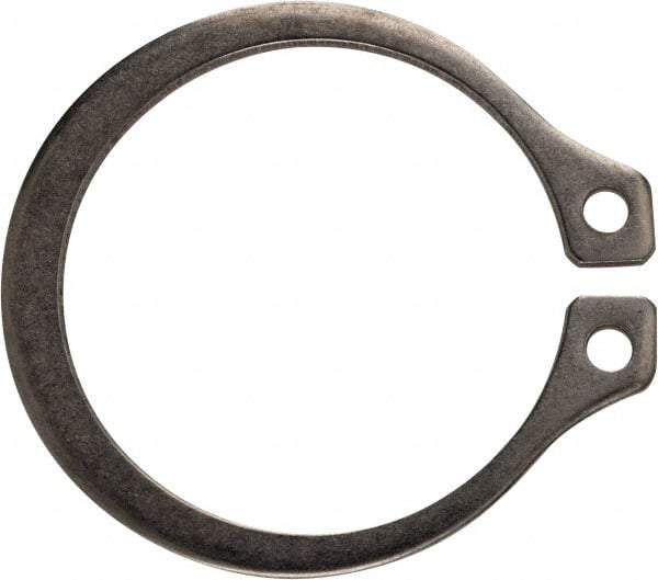 Rotor Clip - 1" Groove Diam, 1-1/16" Shaft Diam, Zinc-Plated Stainless Steel, Snap External Retaining Rings - 0.056" Groove Width, 0.032" Groove Depth, 0.05" Ring Thickness, Grade 15-7 Grade 632 - Apex Tool & Supply