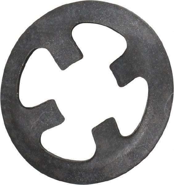 Rotor Clip - 5/32" Shaft Diam, Phosphate Steel, Self Locking External Retaining Rings - 0.01" Ring Thickness, Grade 1060-1090 - Apex Tool & Supply