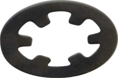 Rotor Clip - 3/16" Shaft Diam, Phosphate Steel, Self Locking External Retaining Rings - 0.01" Ring Thickness, Grade 1060-1090 - Apex Tool & Supply