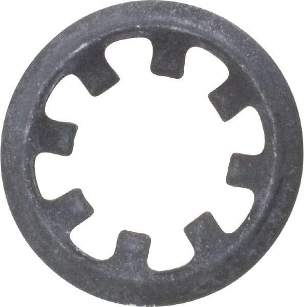 Rotor Clip - 5/16" Shaft Diam, Phosphate Steel, Self Locking External Retaining Rings - 0.015" Ring Thickness, Grade 1060-1090 - Apex Tool & Supply