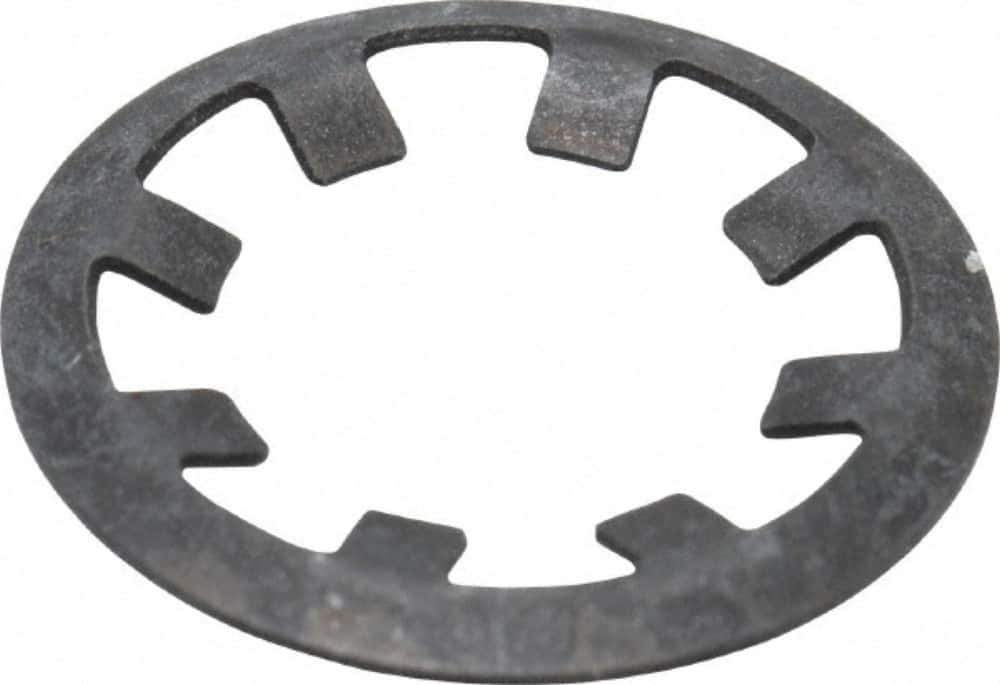 Rotor Clip - 3/8" Shaft Diam, Phosphate Steel, Self Locking External Retaining Rings - 0.015" Ring Thickness, Grade 1060-1090 - Apex Tool & Supply