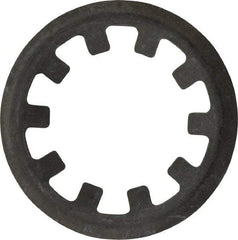 Rotor Clip - 7/16" Shaft Diam, Phosphate Steel, Self Locking External Retaining Rings - 0.015" Ring Thickness, Grade 1060-1090 - Apex Tool & Supply