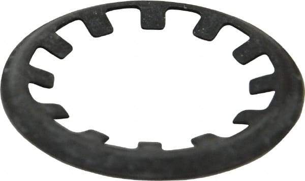 Rotor Clip - 5/8" Shaft Diam, Phosphate Steel, Self Locking External Retaining Rings - 0.015" Ring Thickness, Grade 1060-1090 - Apex Tool & Supply