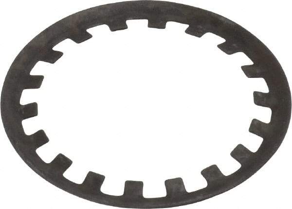 Rotor Clip - 1" Shaft Diam, Phosphate Steel, Self Locking External Retaining Rings - 0.015" Ring Thickness, Grade 1060-1090 - Apex Tool & Supply