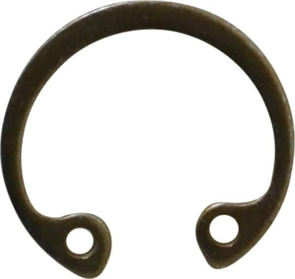 Rotor Clip - 0.025" Thick, Zinc Yellow Dichromate Finish, Steel Snap Internal Retaining Ring - 0.029" Groove Width, 0.012" Groove Depth, 0.461" Groove Diam, Grade 1060-1090 - Apex Tool & Supply