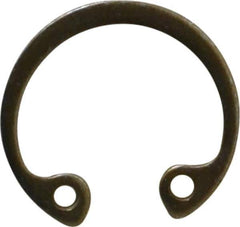 Rotor Clip - 0.025" Thick, Zinc Yellow Dichromate Finish, Steel Snap Internal Retaining Ring - 0.029" Groove Width, 0.012" Groove Depth, 0.461" Groove Diam, Grade 1060-1090 - Apex Tool & Supply