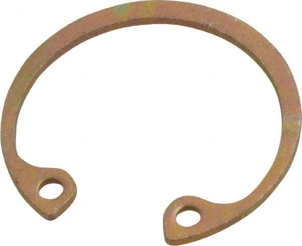 Rotor Clip - 0.035" Thick, Zinc Yellow Dichromate Finish, Steel Snap Internal Retaining Ring - 0.039" Groove Width, 0.023" Groove Depth, 0.796" Groove Diam, Grade 1060-1090 - Apex Tool & Supply