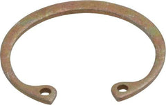 Rotor Clip - 0.042" Thick, Zinc Yellow Dichromate Finish, Steel Snap Internal Retaining Ring - 0.046" Groove Width, 0.033" Groove Depth, 1.066" Groove Diam, Grade 1060-1090 - Apex Tool & Supply