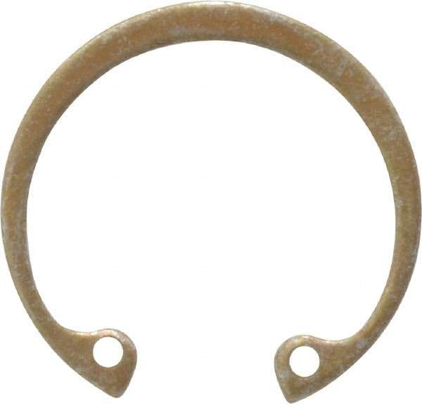 Rotor Clip - 0.05" Thick, Zinc Yellow Dichromate Finish, Steel Snap Internal Retaining Ring - 0.056" Groove Width, 0.036" Groove Depth, 1.197" Groove Diam, Grade 1060-1090 - Apex Tool & Supply