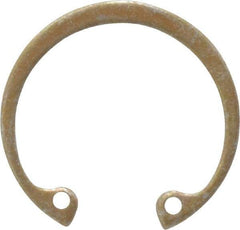 Rotor Clip - 0.05" Thick, Zinc Yellow Dichromate Finish, Steel Snap Internal Retaining Ring - 0.056" Groove Width, 0.036" Groove Depth, 1.197" Groove Diam, Grade 1060-1090 - Apex Tool & Supply