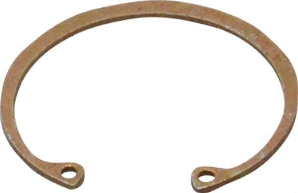 Rotor Clip - 0.05" Thick, Zinc Yellow Dichromate Finish, Steel Snap Internal Retaining Ring - 0.056" Groove Width, 0.047" Groove Depth, 1.594" Groove Diam, Grade 1060-1090 - Apex Tool & Supply
