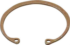 Rotor Clip - 0.05" Thick, Zinc Yellow Dichromate Finish, Steel Snap Internal Retaining Ring - 0.056" Groove Width, 0.047" Groove Depth, 1.594" Groove Diam, Grade 1060-1090 - Apex Tool & Supply
