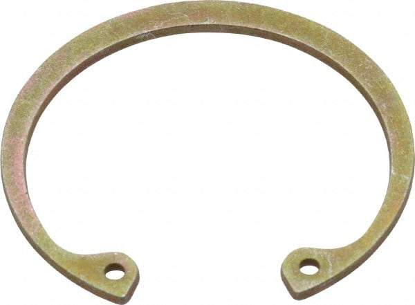 Rotor Clip - 0.062" Thick, Zinc Yellow Dichromate Finish, Steel Snap Internal Retaining Ring - 0.068" Groove Width, 0.05" Groove Depth, 1.725" Groove Diam, Grade 1060-1090 - Apex Tool & Supply