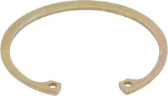 Rotor Clip - 0.062" Thick, Zinc Yellow Dichromate Finish, Steel Snap Internal Retaining Ring - 0.068" Groove Width, 0.061" Groove Depth, 2.122" Groove Diam, Grade 1060-1090 - Apex Tool & Supply
