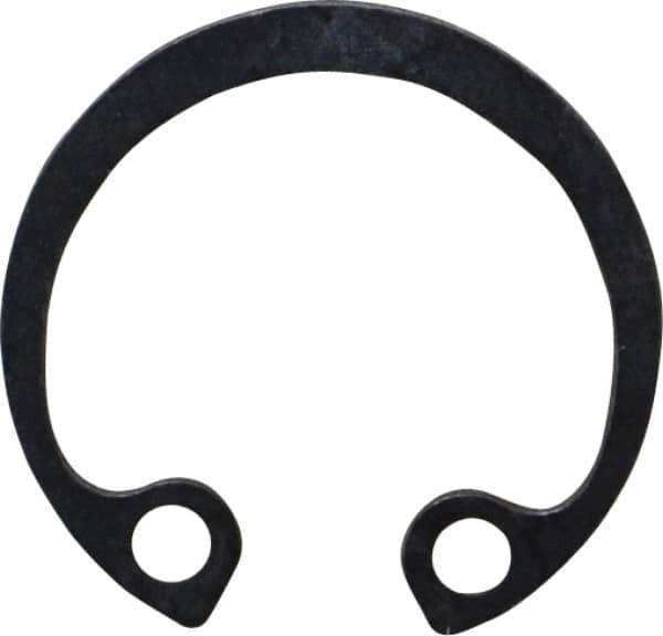 Rotor Clip - 19mm Nominal, 1mm Thick, Phosphate Finish, Steel Snap Internal Retaining Ring - 1.1mm Groove Width, 0.5mm Groove Depth, 19mm Groove Diam, Grade 1060-1090 - Apex Tool & Supply
