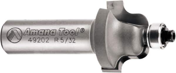 Amana Tool - 1" Cut Diam, 5/8" Length of Cut, 2 Flute Roman Ogee Edge Profile Router Bit - Carbide-Tipped, 1/2" Shank Diam, 2-1/2" OAL, Uncoated - Apex Tool & Supply